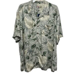 Caribbean Joe Men’s Button Up Shirt 3XL Floral Short Sleeve NWT